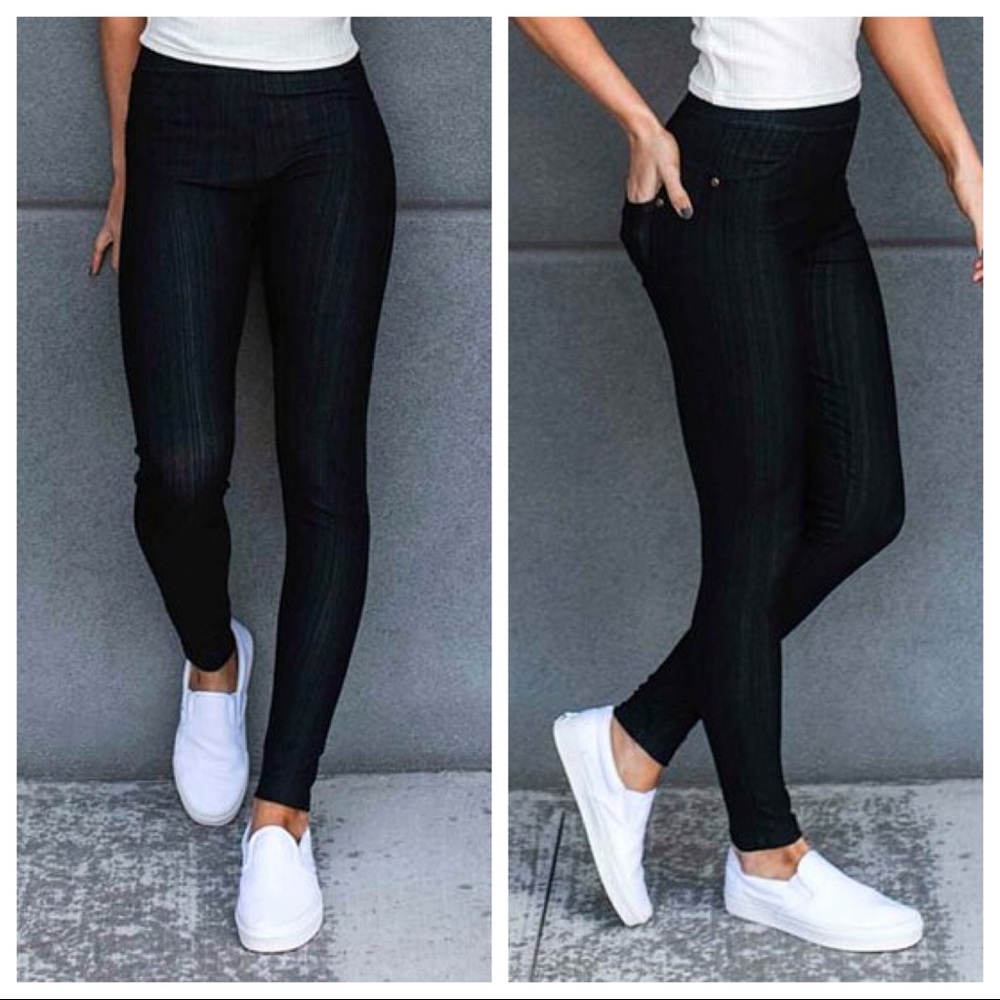 Skinny Jeggings Jeans High Waisted One Size(0-10)